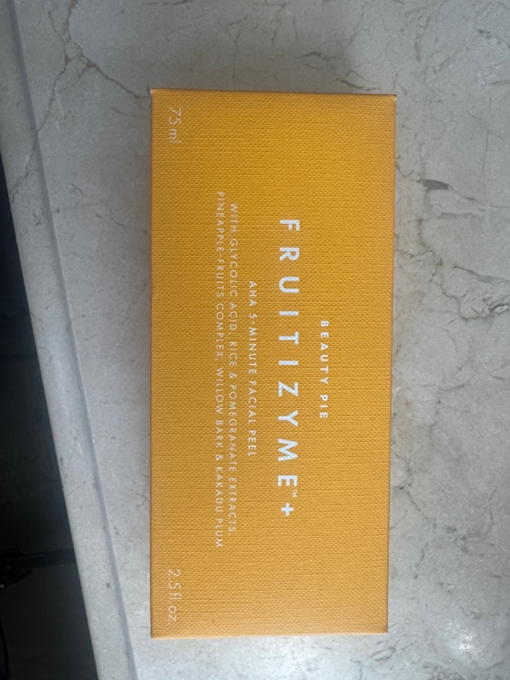 Beauty Pie Fruitizyme+ AHA 5-Minute Facial Peel — Yellow
